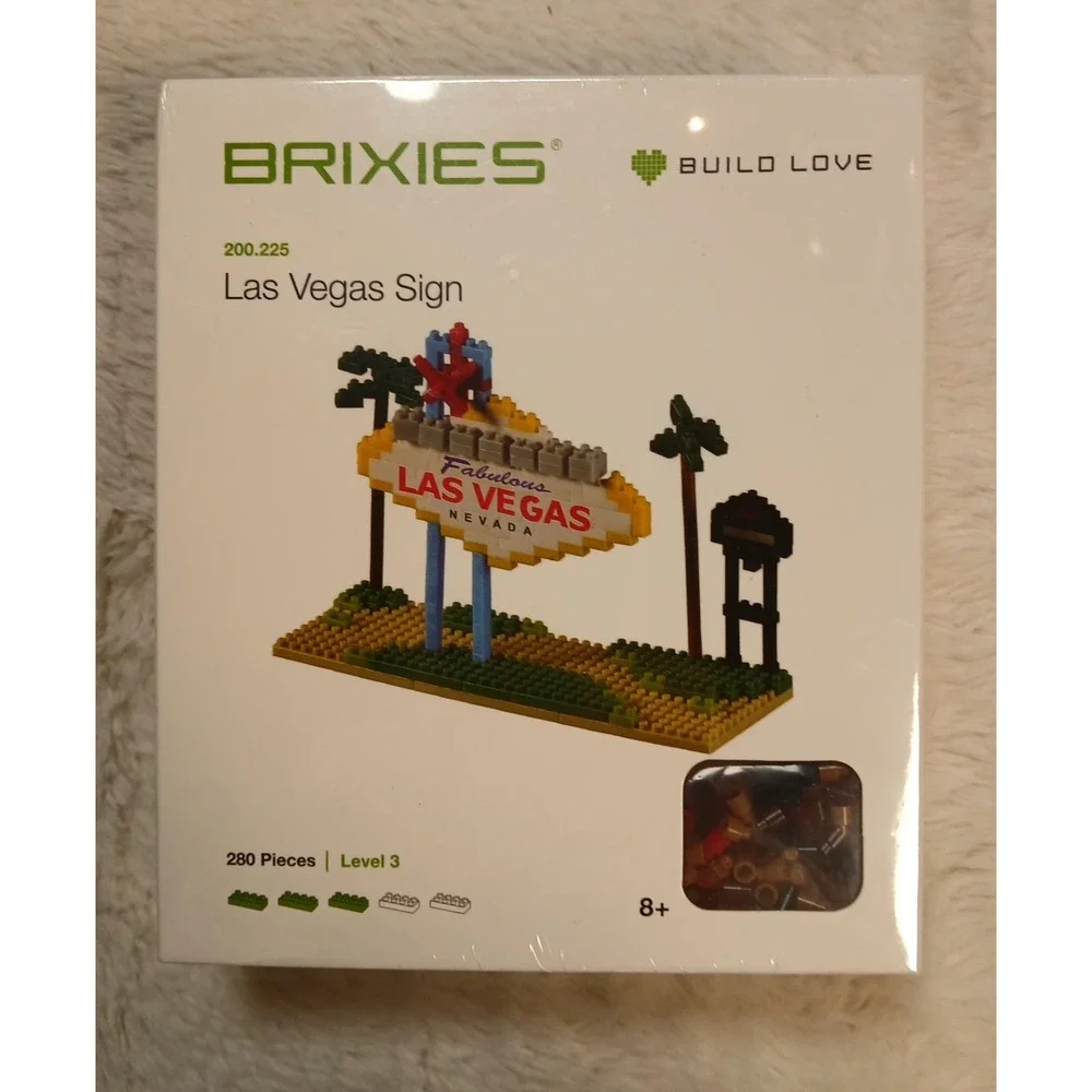 BRIXIES BUILDING BLOCK MICRO SET FABULOUS LAS‎ VEGAS SIGN